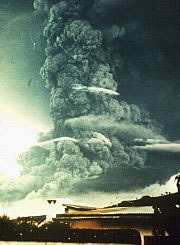 Volcano   Fuego's vertical eruption column       reached stratospheric levels